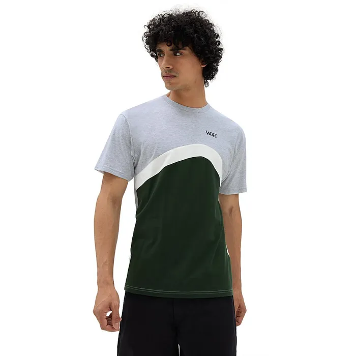 Vans Tshirts and Tanks Men Sidestripe Block TShirt Green