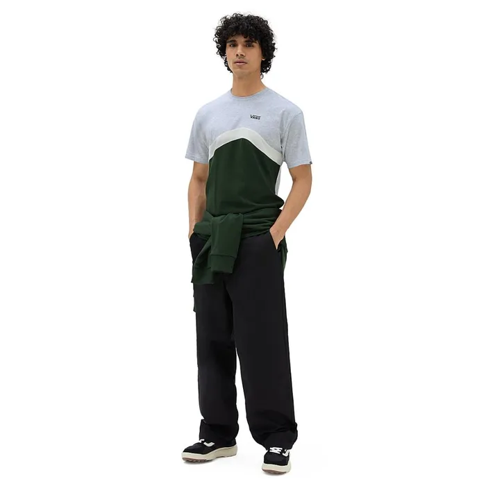 Vans Tshirts and Tanks Men Sidestripe Block TShirt Green