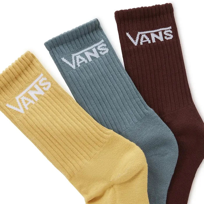Vans View All Kids Classic Crew Socks 3 Pairs Yellow