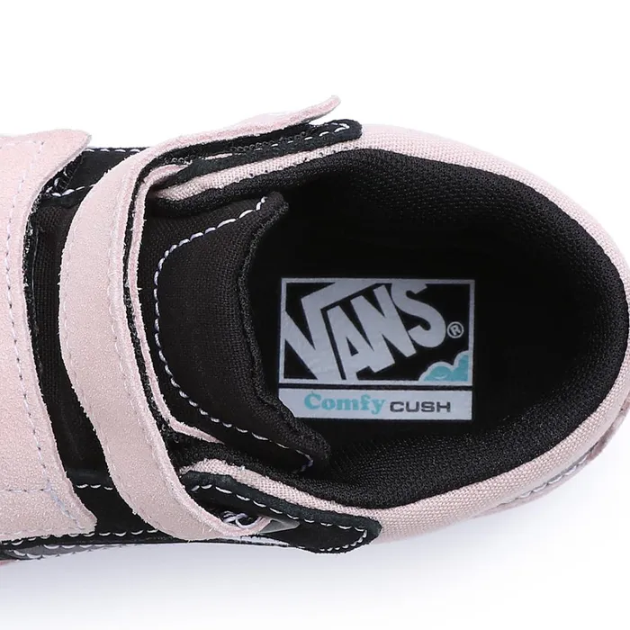 Vans View All Kids ComfyCush New Skool Mid Hook And Loop Shoes 48 Years Pink