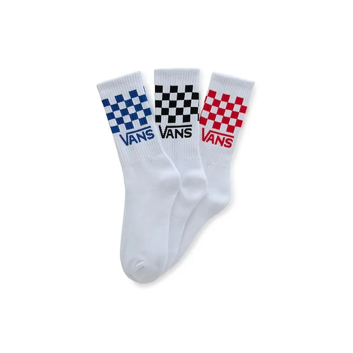 Vans View All Kids Drop V Classic Check Crew Socks 3 Pairs Multicolour
