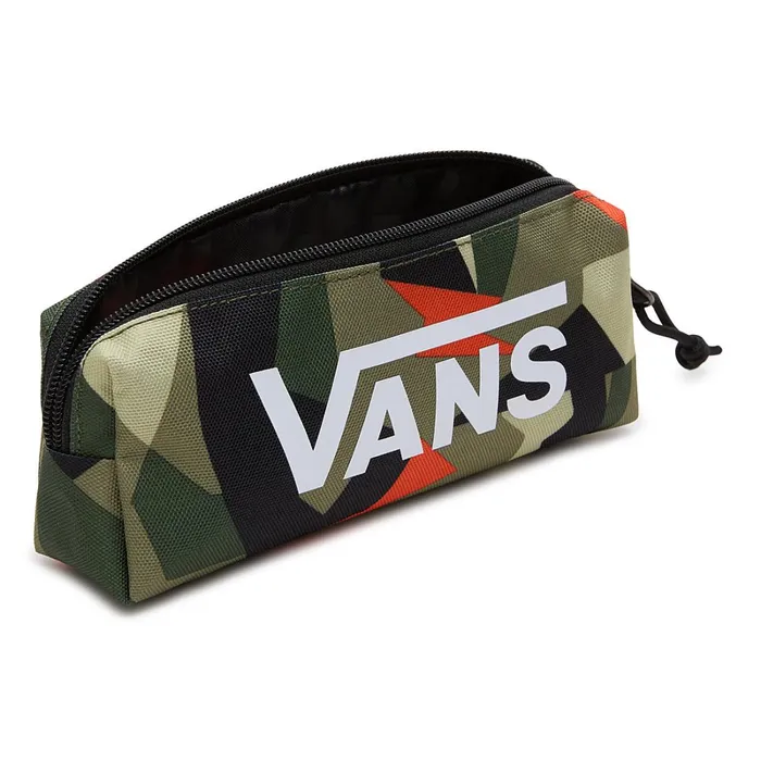Vans View All Kids Off The Wall Pencil Pouch Black Green