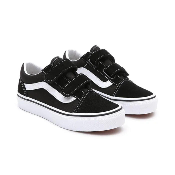 Vans View All Kids Old Skool Hook And Loop Shoes 48 Years Black