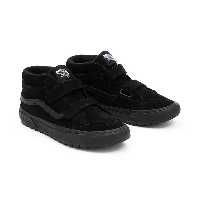 Vans View All Kids Youth Sk8Mid Reissue Hook And Loop MTE1 Shoes 814 Years Black