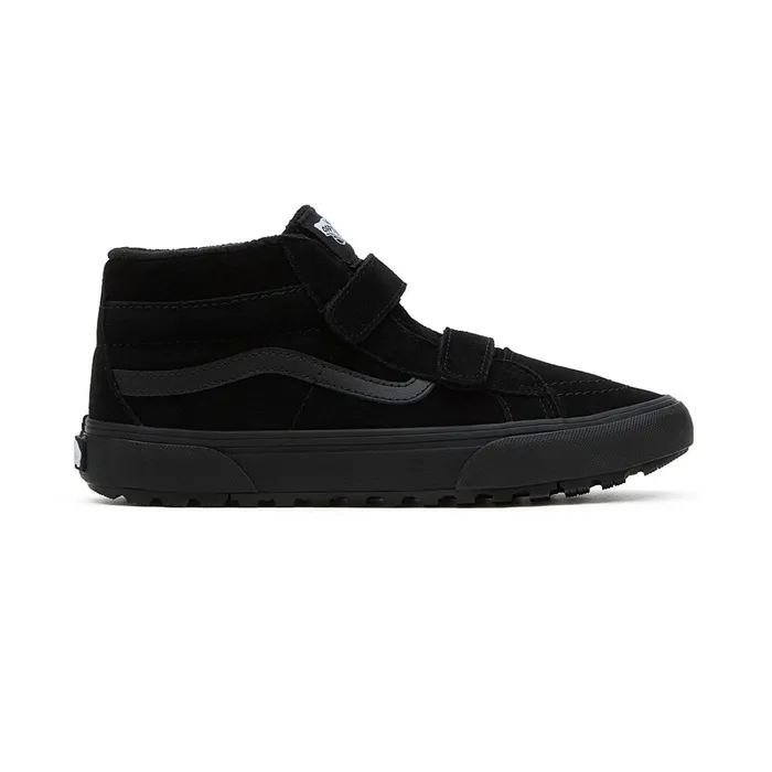 Vans View All Kids Youth Sk8Mid Reissue Hook And Loop MTE1 Shoes 814 Years Black