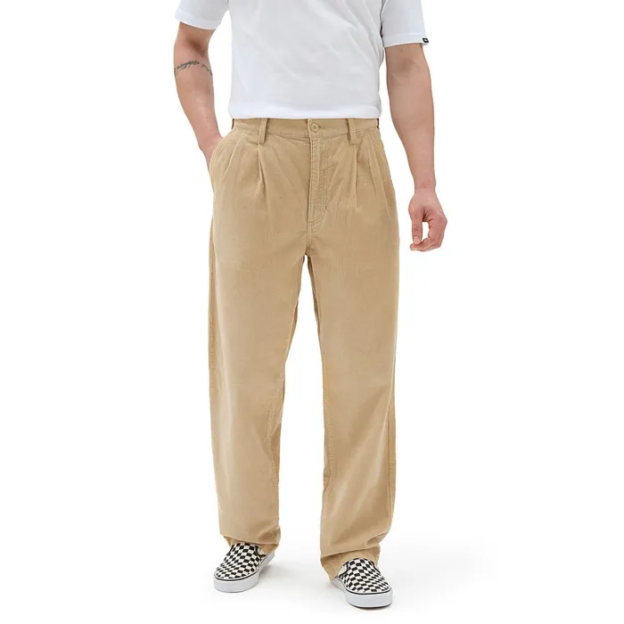 Vans View All Men Authentic Chino Cord Loose Tapered Trousers Beige