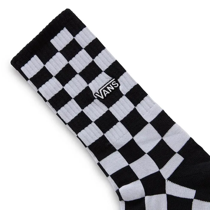 Vans View All Men Checkerboard Crew Socks 1 Pair Black