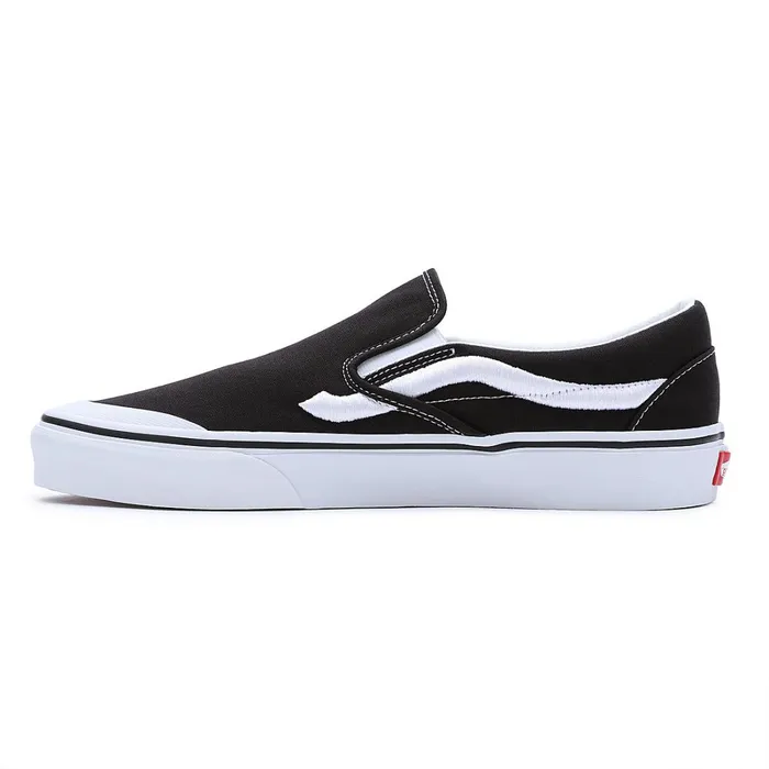 Vans View All Men Classic SlipOn 138 Sidestripe Shoes Black