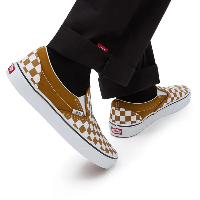 Vans View All Men Color Theory Classic SlipOn Shoes Brown