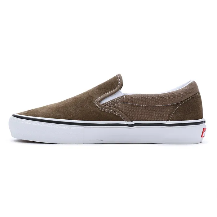 Vans View All Men Skate SlipOn Shoes Grey Brown