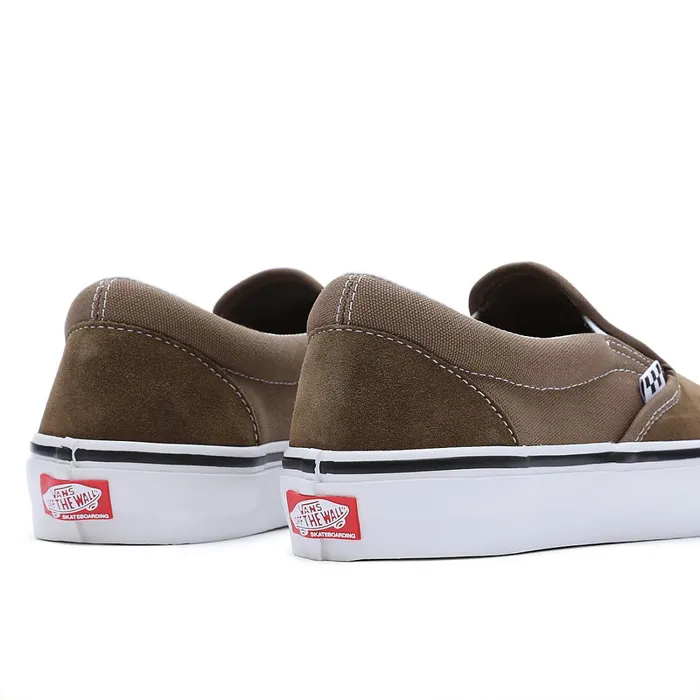 Vans View All Men Skate SlipOn Shoes Grey Brown