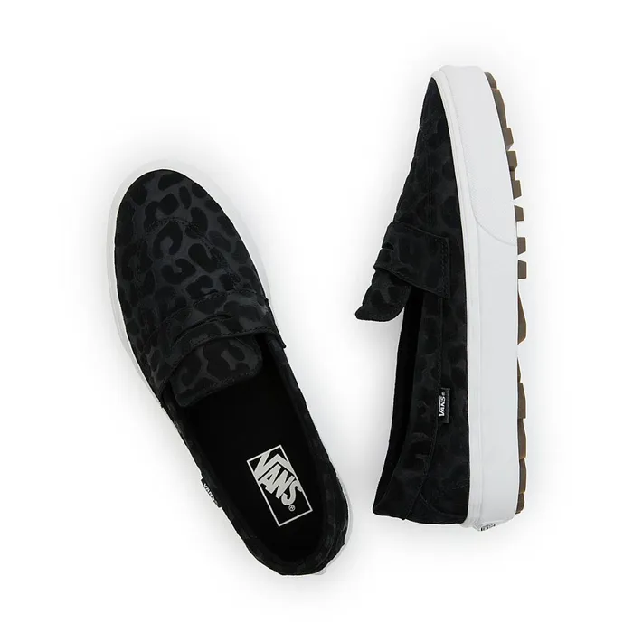 Vans View All Men Style 53 Embossed Suede Shoes Black