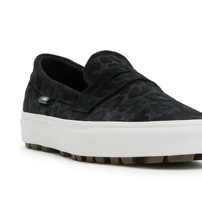 Vans View All Men Style 53 Embossed Suede Shoes Black