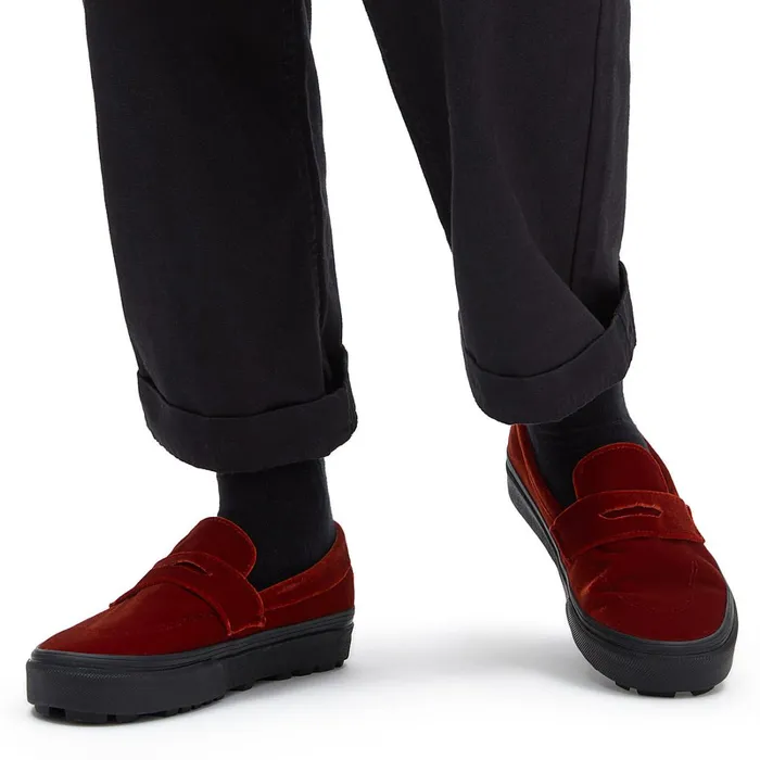 Vans View All Men Style 53 Velvet Shoes Red
