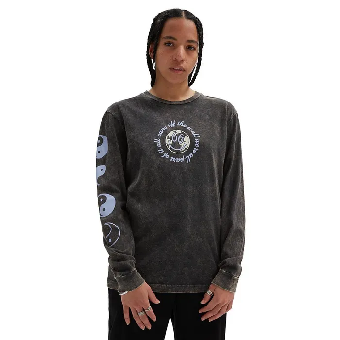 Vans View All Women Bliss 66 Boyfriend Fit Long Sleeve TShirt Black