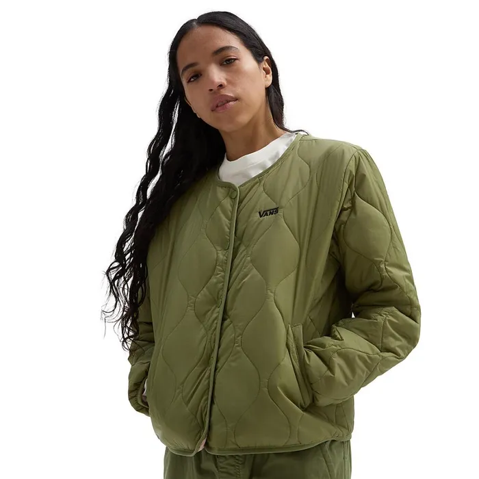 Vans View All Women Forces OS Short Reversible Liner Jacket Green