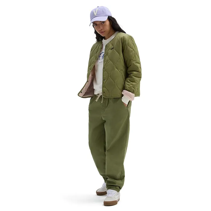 Vans View All Women Forces OS Short Reversible Liner Jacket Green