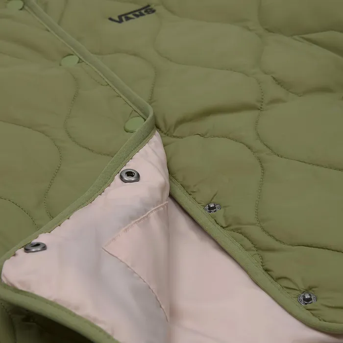 Vans View All Women Forces OS Short Reversible Liner Jacket Green