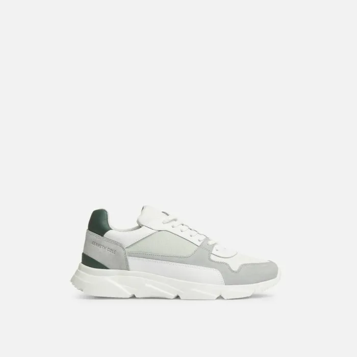 Varden Mid Jogger Sneaker Mint Combo Men Kenneth Cole Sneakers
