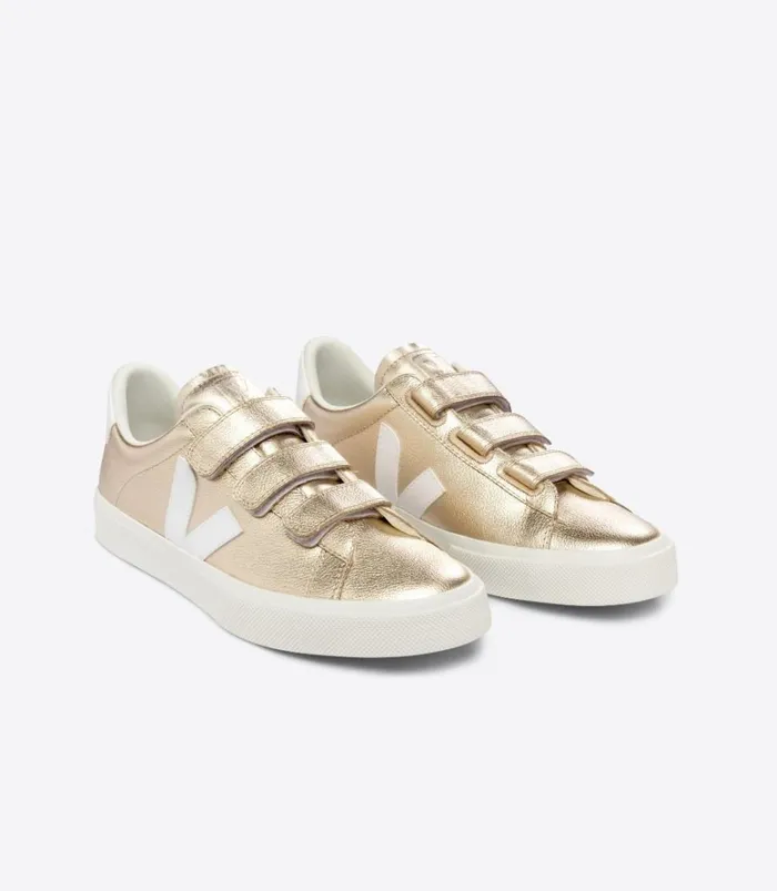 VEJA Recife Women RECIFE CHROMEFREE LEATHER PLATINE WHITE