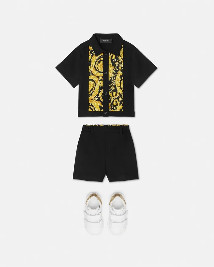 Versace Baby Shorts Black Kids Pants