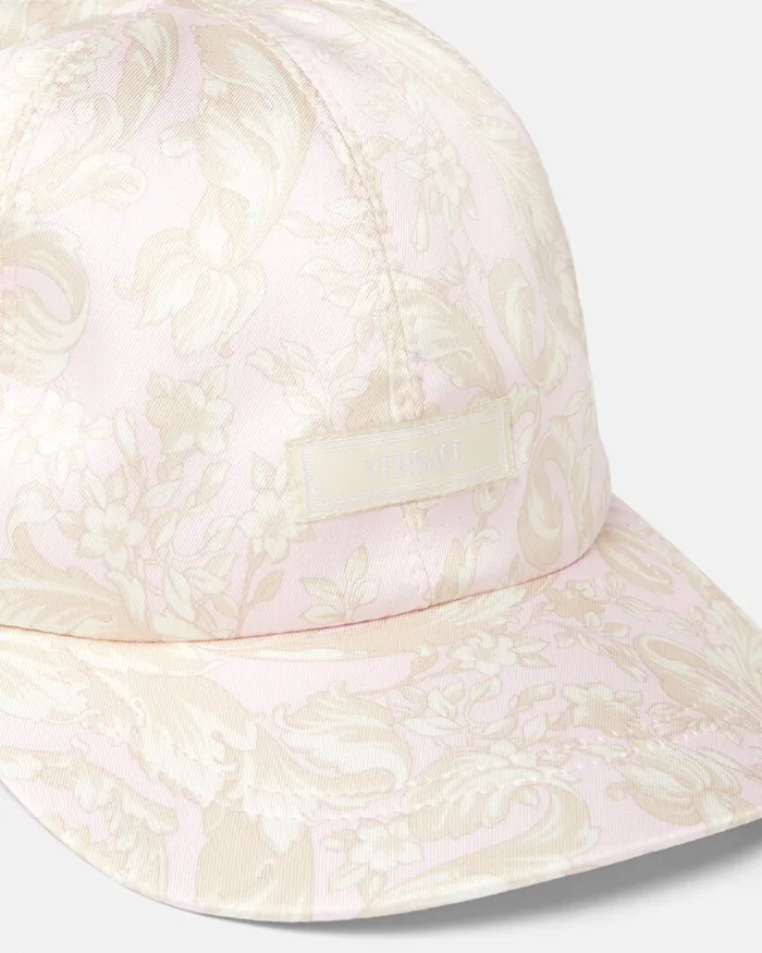 Versace Barocco Baseball Cap White Kids Bags and Accessories