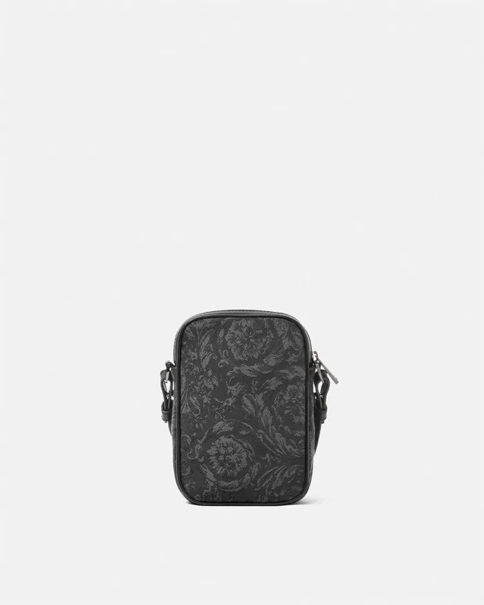 Versace Barocco Crossbody Bag Blackprint Men Crossbody and Messengers