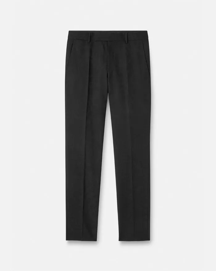 Versace Barocco Jacquard Formal Trousers Black Men Blazers and Suits