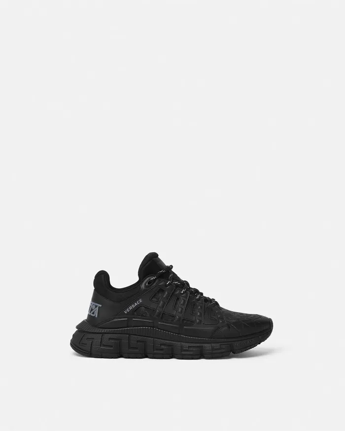 Versace Barocco Jacquard Trigreca Sneakers Black Men Trigreca