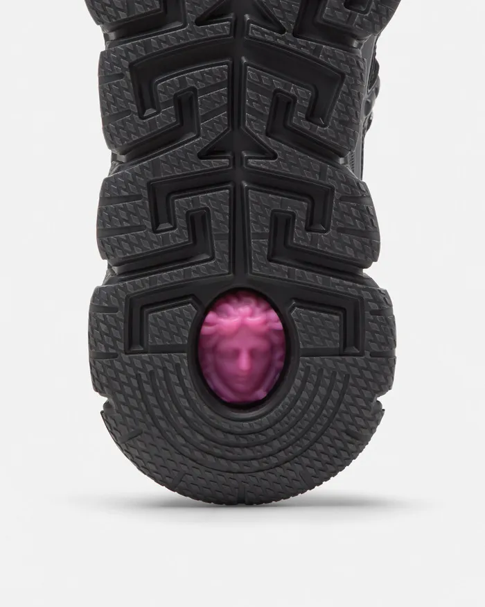 Versace Barocco Jacquard Trigreca Sneakers Black Men Trigreca