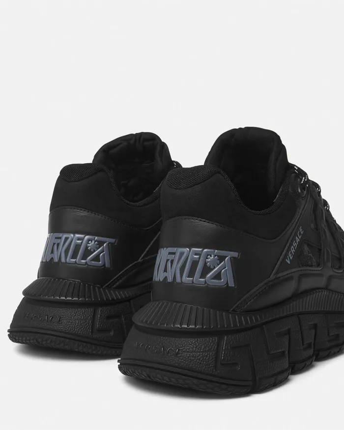 Versace Barocco Jacquard Trigreca Sneakers Black Men Trigreca