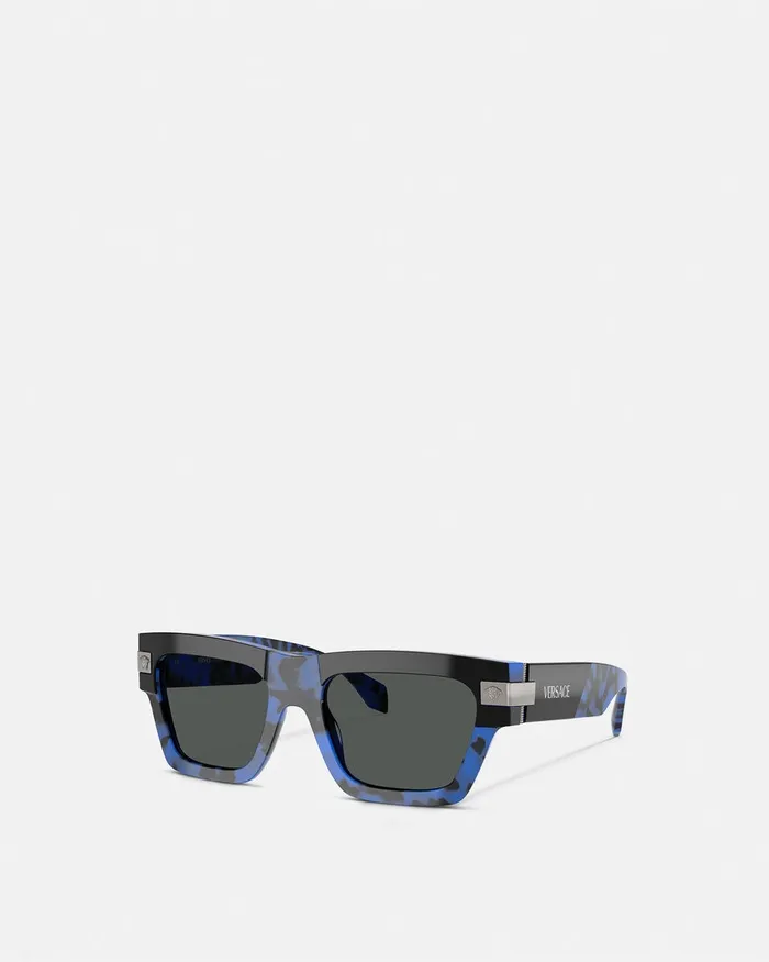 Versace Classic Top Sunglasses Blackblue Men Sunglasses