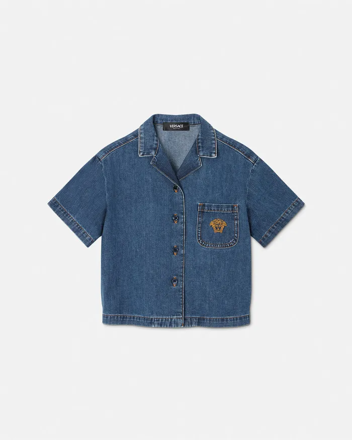 Versace Denim Shirt Blue Kids Denim