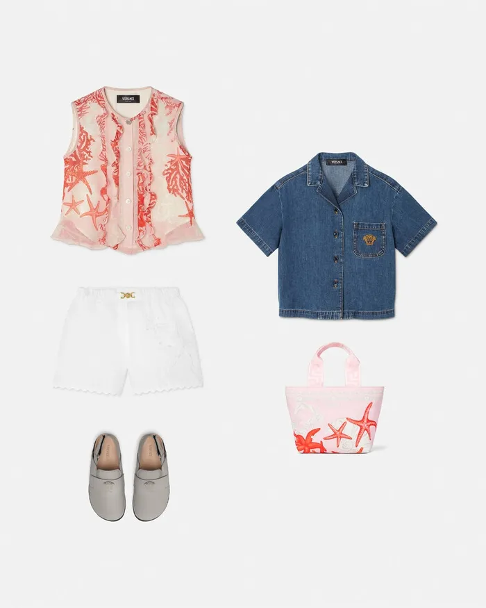 Versace Denim Shirt Blue Kids Denim