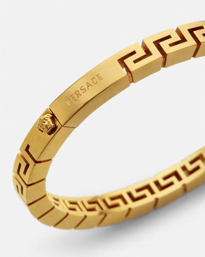 Versace Greca Bangle Bracelet Gold Women Bracelets