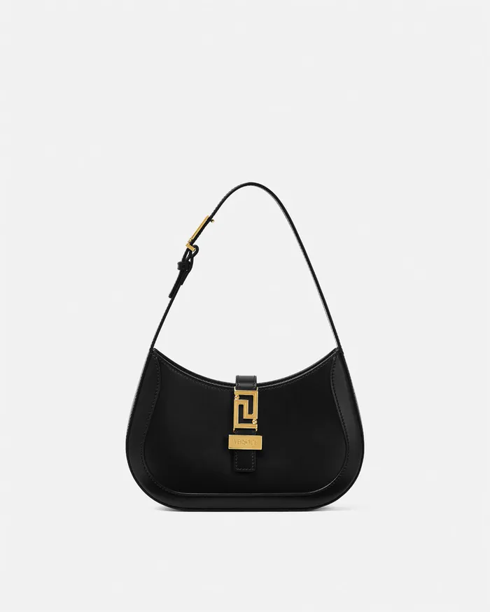 Versace Greca Goddess Small Hobo Bag Blackgold Women Greca Goddess