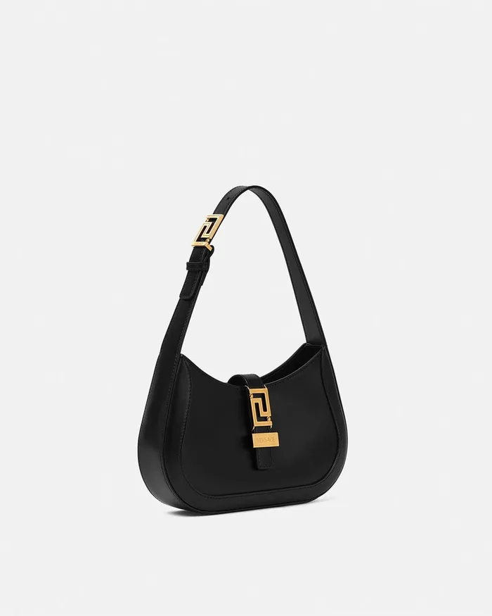 Versace Greca Goddess Small Hobo Bag Blackgold Women Greca Goddess