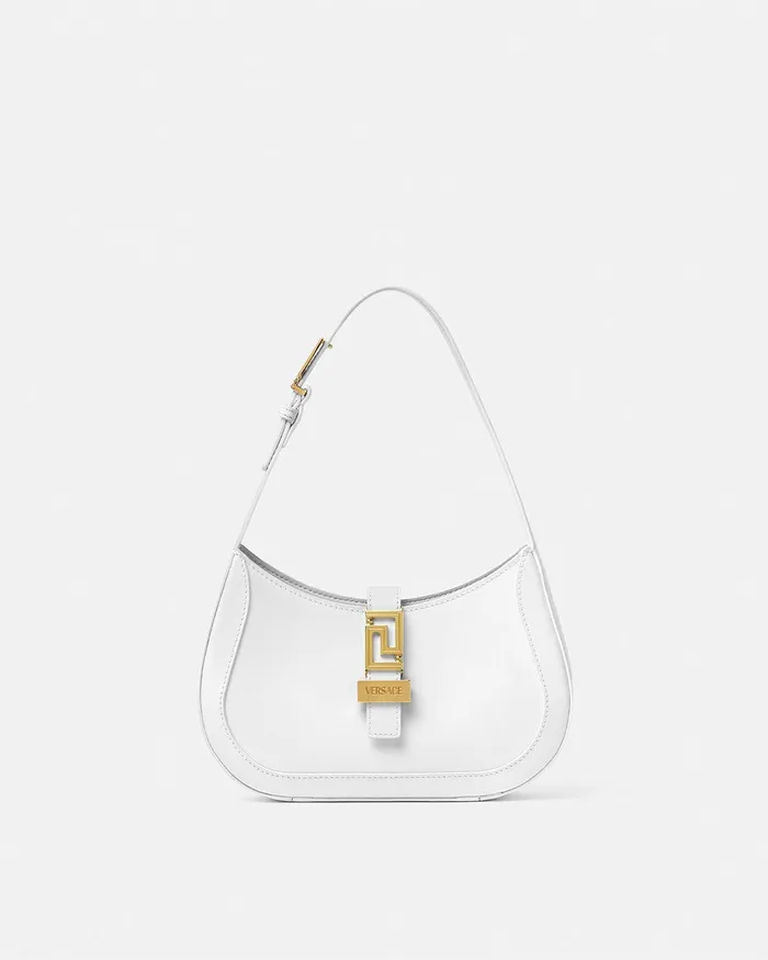 Versace Greca Goddess Small Hobo Bag White Women Greca Goddess