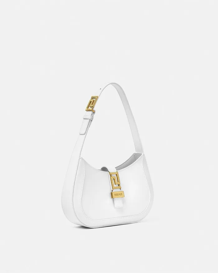 Versace Greca Goddess Small Hobo Bag White Women Greca Goddess