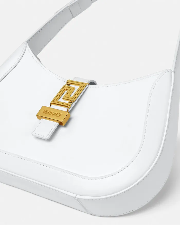 Versace Greca Goddess Small Hobo Bag White Women Greca Goddess