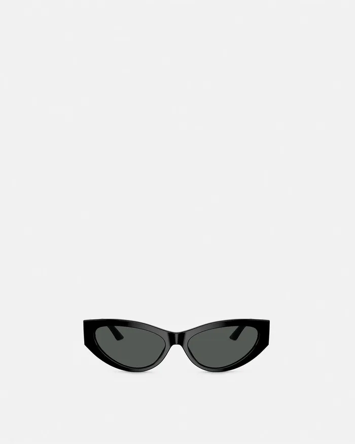 Versace Greca Strass CatEye Sunglasses Blackgold Women Sunglasses