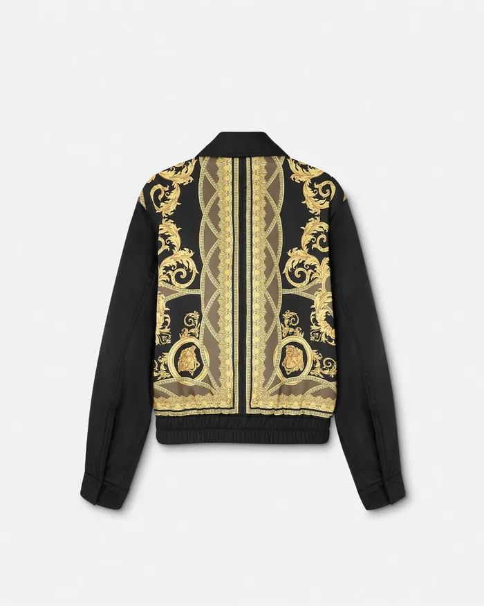 Versace La Coupe Des Dieux Bomber Jacket Black Men Jackets and Coats
