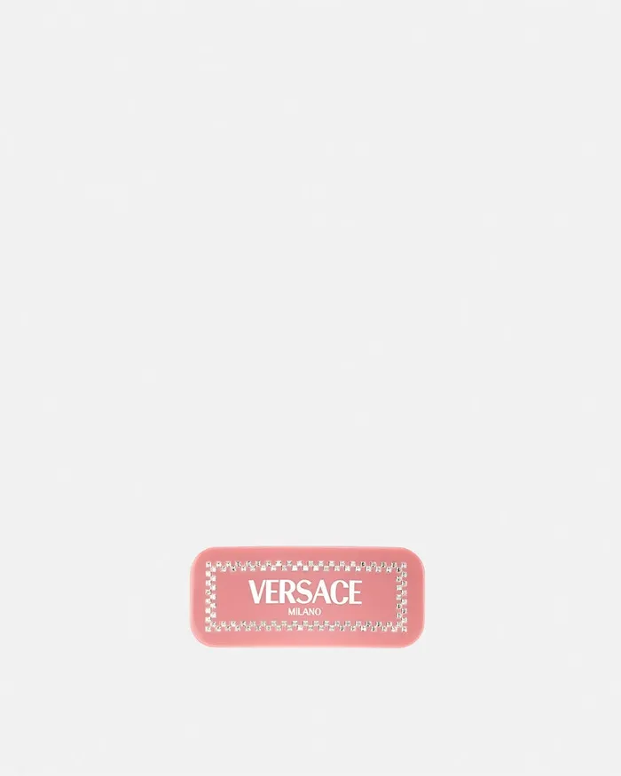 Versace Left Crystal Milano Hair Clip Blackwhite Women Hair Accessories