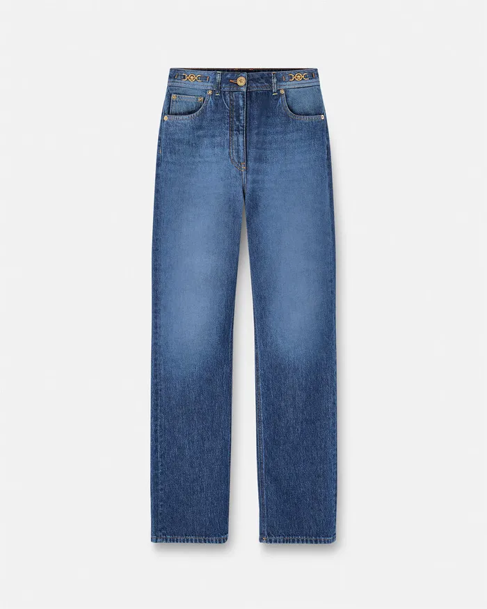 Versace Medusa 03995 RegularFit Jeans Blue Women Pants and Shorts