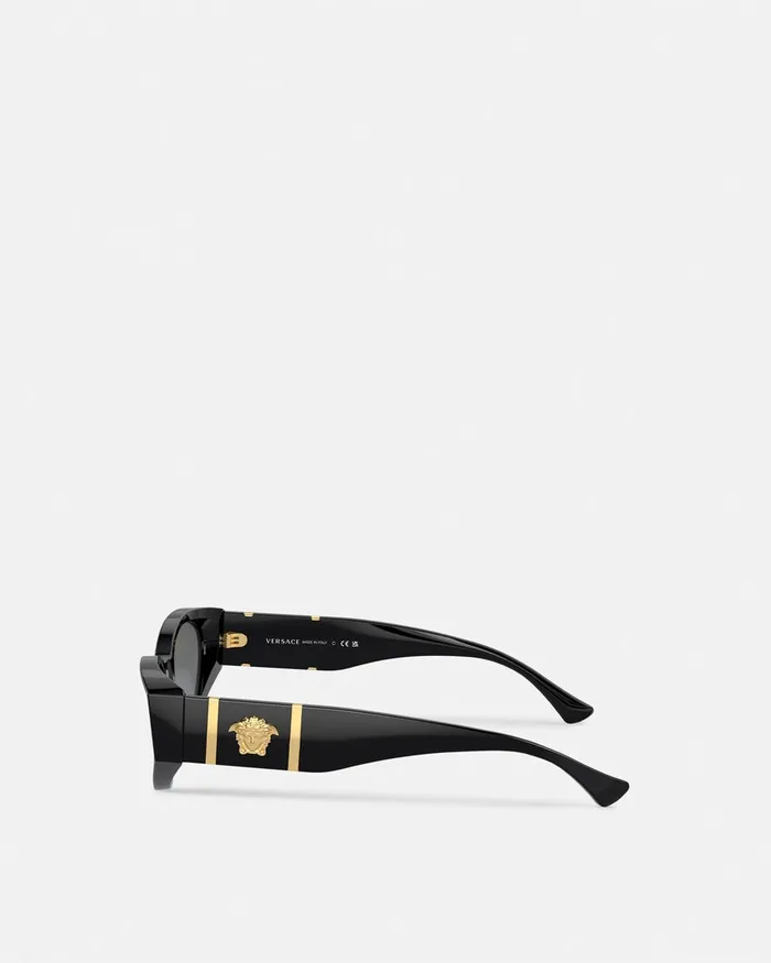 Versace Medusa Legend CatEye Sunglasses Blackgold Women Sunglasses
