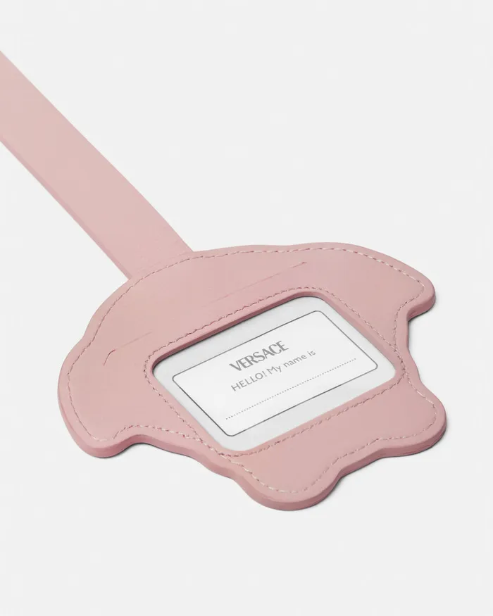 Versace Medusa Luggage Tag Light Pink Kids Bags and Accessories