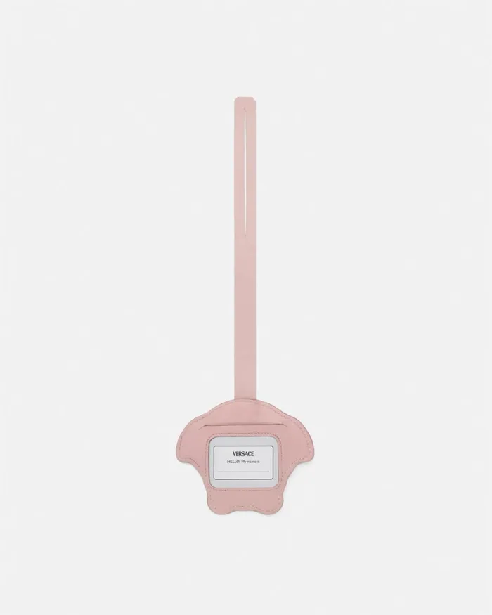Versace Medusa Luggage Tag Light Pink Kids Bags and Accessories