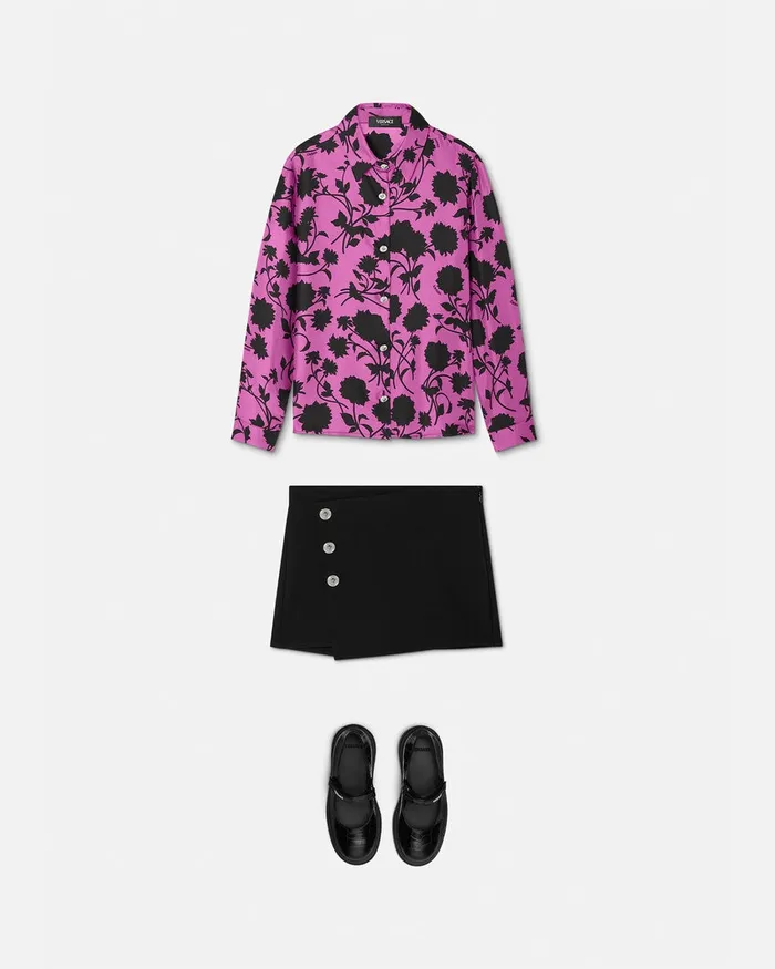 Versace Medusa Shorts Black Kids Pants and Skirts