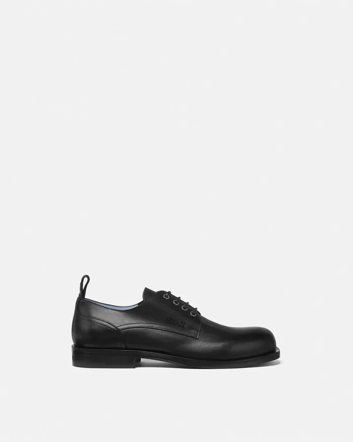 Versace Metropoli Derby Shoes Black Men Derby Shoes