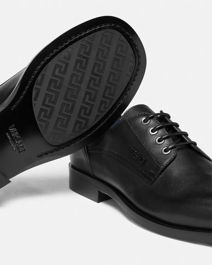 Versace Metropoli Derby Shoes Black Men Derby Shoes